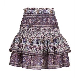 Sea - Floral Smocked Mini Skirt